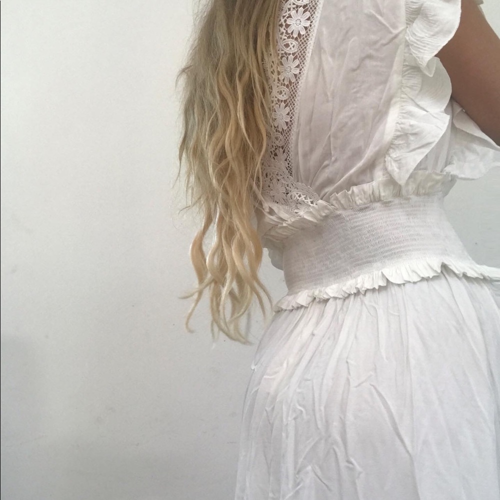 White Magnolia Prairie Dress - Picture 4 of 5